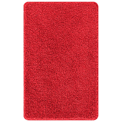 Anti-slip Bath Mat Set 3 pcs Red PP