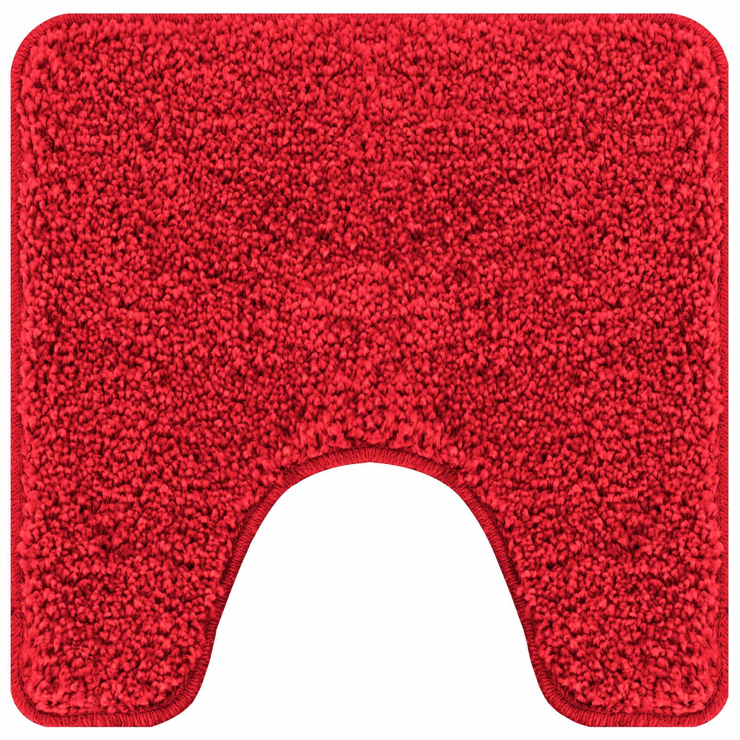 Anti-slip Bath Mat Set 3 pcs Red PP