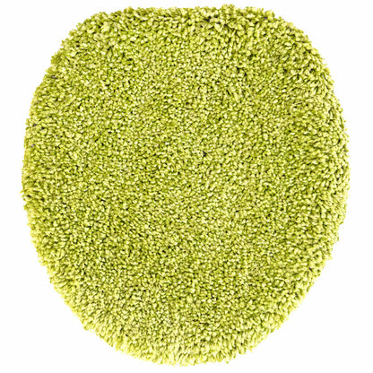Anti-slip Bath Mat Set 3 pcs Green 50 x 50 cm PP