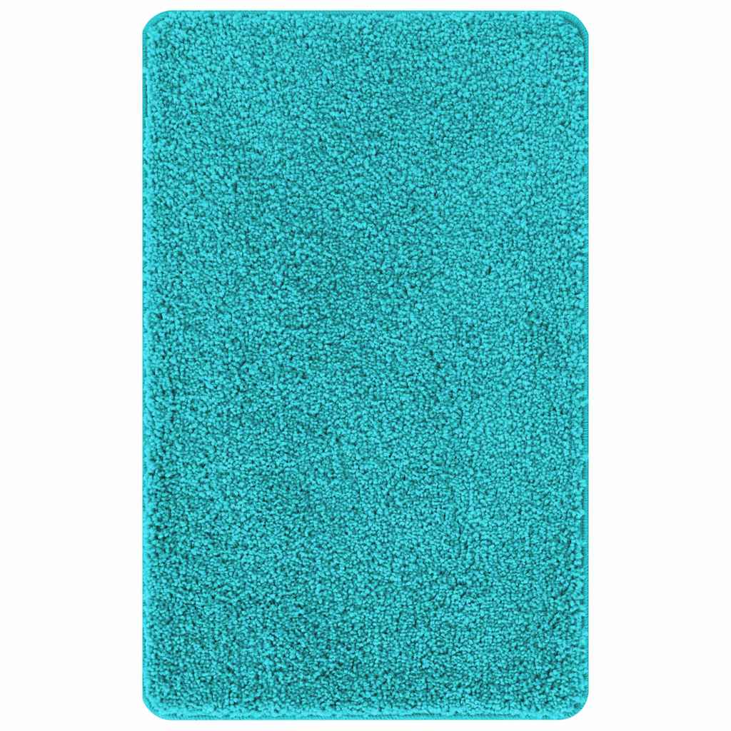 Anti-slip Bath Mat Set 3 pcs Turquoise 50 x 50 cm PP