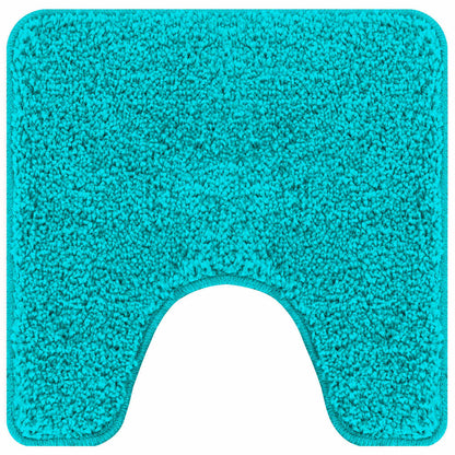 Anti-slip Bath Mat Set 3 pcs Turquoise 50 x 50 cm PP