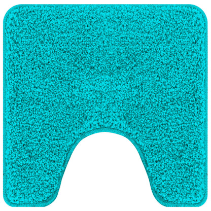Anti-slip Bath Mat Set 3 pcs Turquoise PP