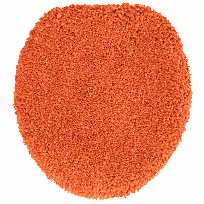 Anti-slip Bath Mat Set 3 pcs Orange 50 x 50 cm PP