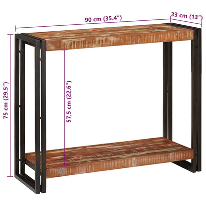 Console Table Multicolour 90 x 33 x 75 cm Solid reclaimed wood