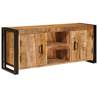 TV Cabinet Brown 120 x 30 x 50 cm Solid rough mango wood
