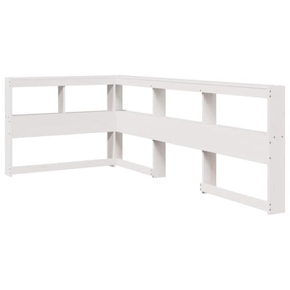 Bookcase Bed without Mattress White 75x190cm Solid Wood Pine