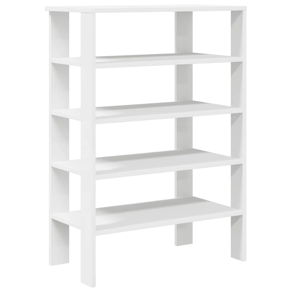 Shoe Rack White 61x32x87.5 cm Engineered Wood