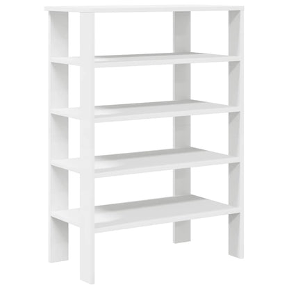 Shoe Rack White 61x32x87.5 cm Engineered Wood