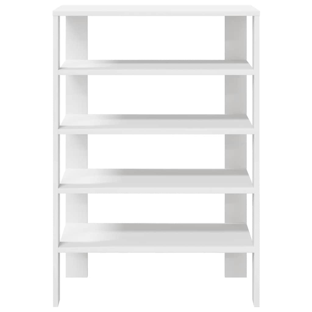Shoe Rack White 61x32x87.5 cm Engineered Wood