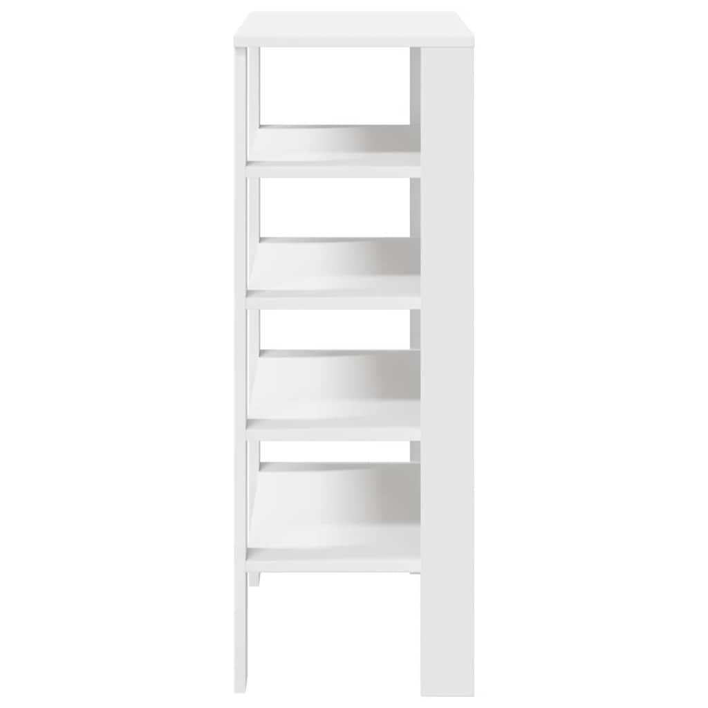 Shoe Rack White 61x32x87.5 cm Engineered Wood
