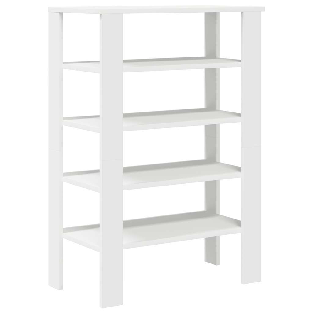 Shoe Rack White 61x32x87.5 cm Engineered Wood