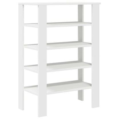 Shoe Rack White 61x32x87.5 cm Engineered Wood