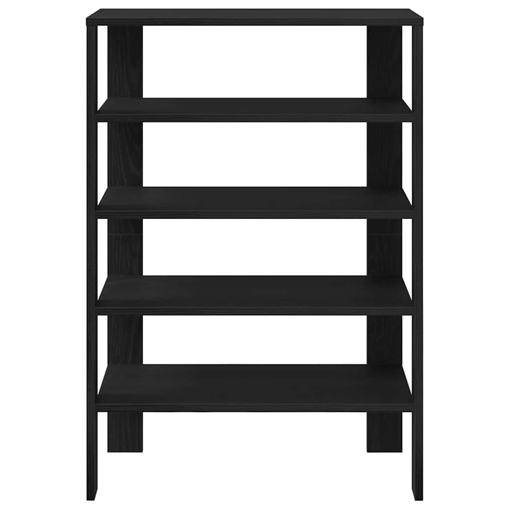Shoe Rack Black 61x32x87.5 cm Engineered Wood