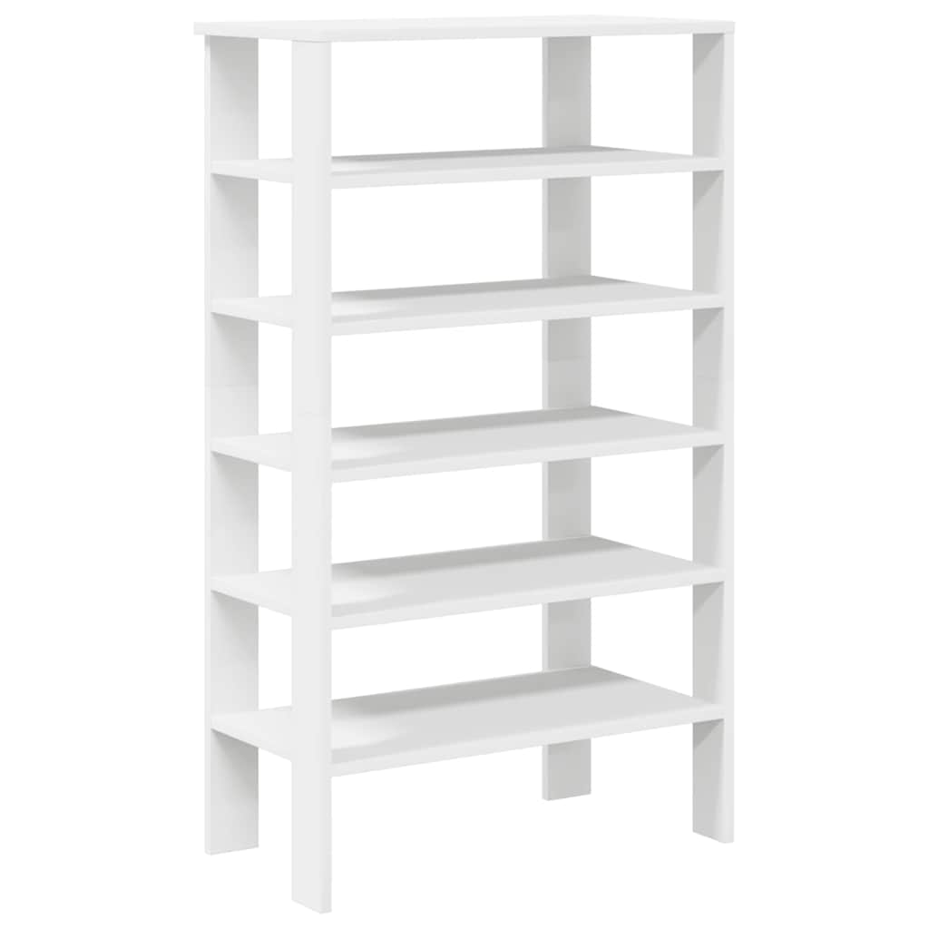 Shoe Rack White 61x32x105 cm Engineered Wood