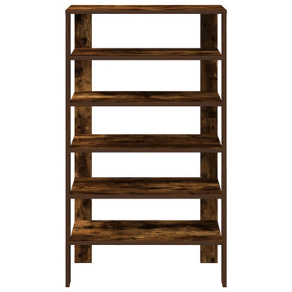 Shoe Rack Smoked Oak 61x32x105 cm Engineered Wood