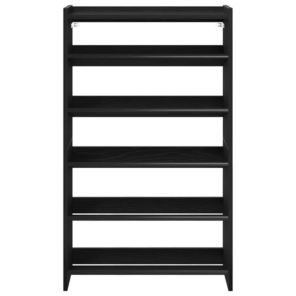 Shoe Rack Black 60x25x100 cm Engineered Wood