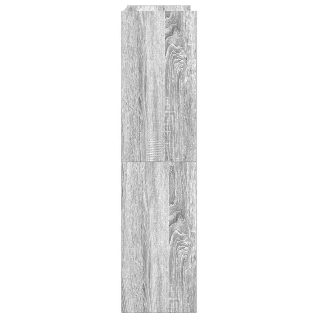 Shoe Rack Grey Sonoma 60x25x100 cm Engineered Wood