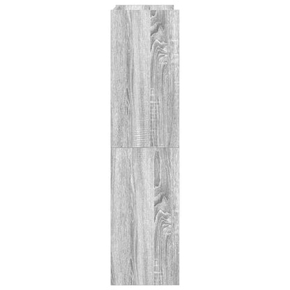 Shoe Rack Grey Sonoma 60x25x100 cm Engineered Wood