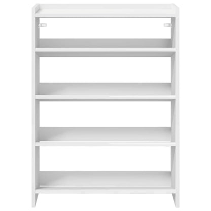 Shoe Rack White 60x25x81 cm Engineered Wood
