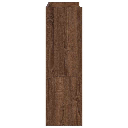 Shoe Rack Brown Oak 60x25x81 cm Engineered Wood