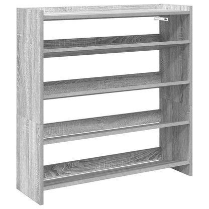Shoe Rack Grey Sonoma 80x25x81 cm Engineered Wood