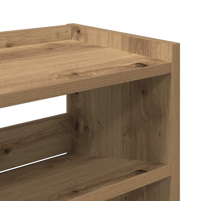 Shoe Rack Artisan Oak 80x25x81 cm Engineered Wood
