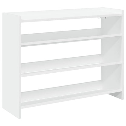 Shoe Rack White 80x25x62 cm Engineered Wood