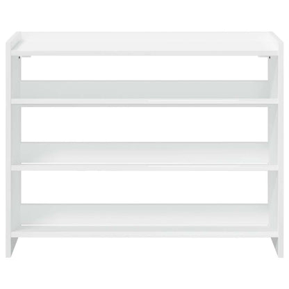 Shoe Rack White 80x25x62 cm Engineered Wood