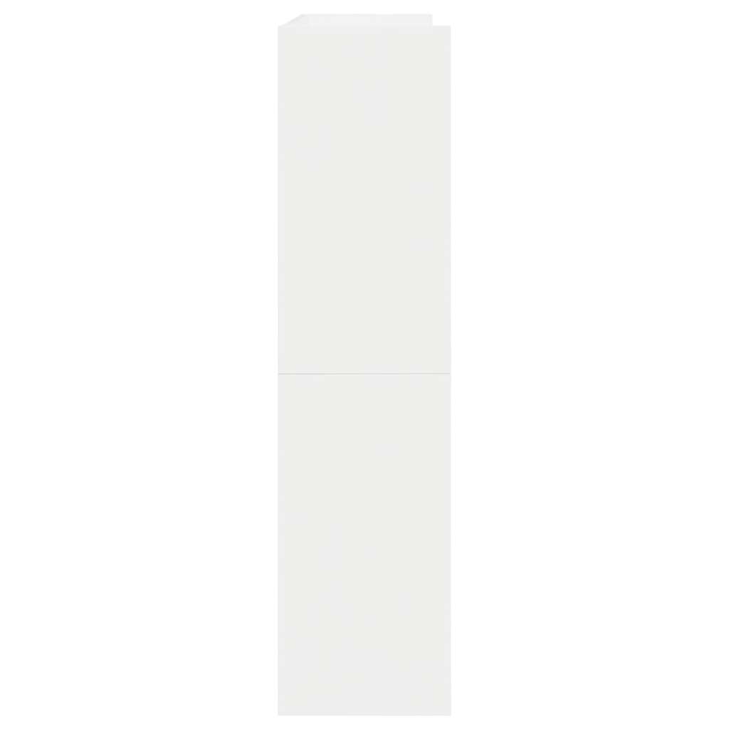 Shoe Rack White 80x25x62 cm Engineered Wood