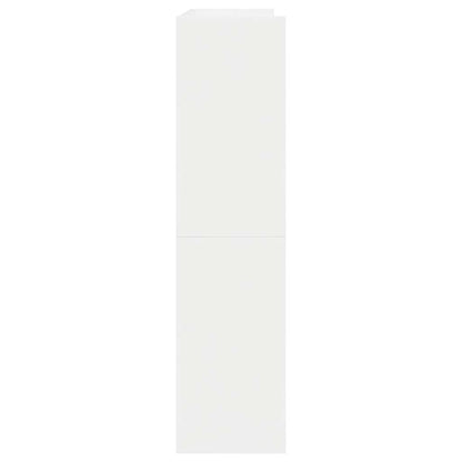 Shoe Rack White 80x25x62 cm Engineered Wood