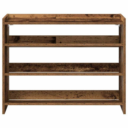 Shoe Rack Old Wood 80x25x62 cm Engineered Wood