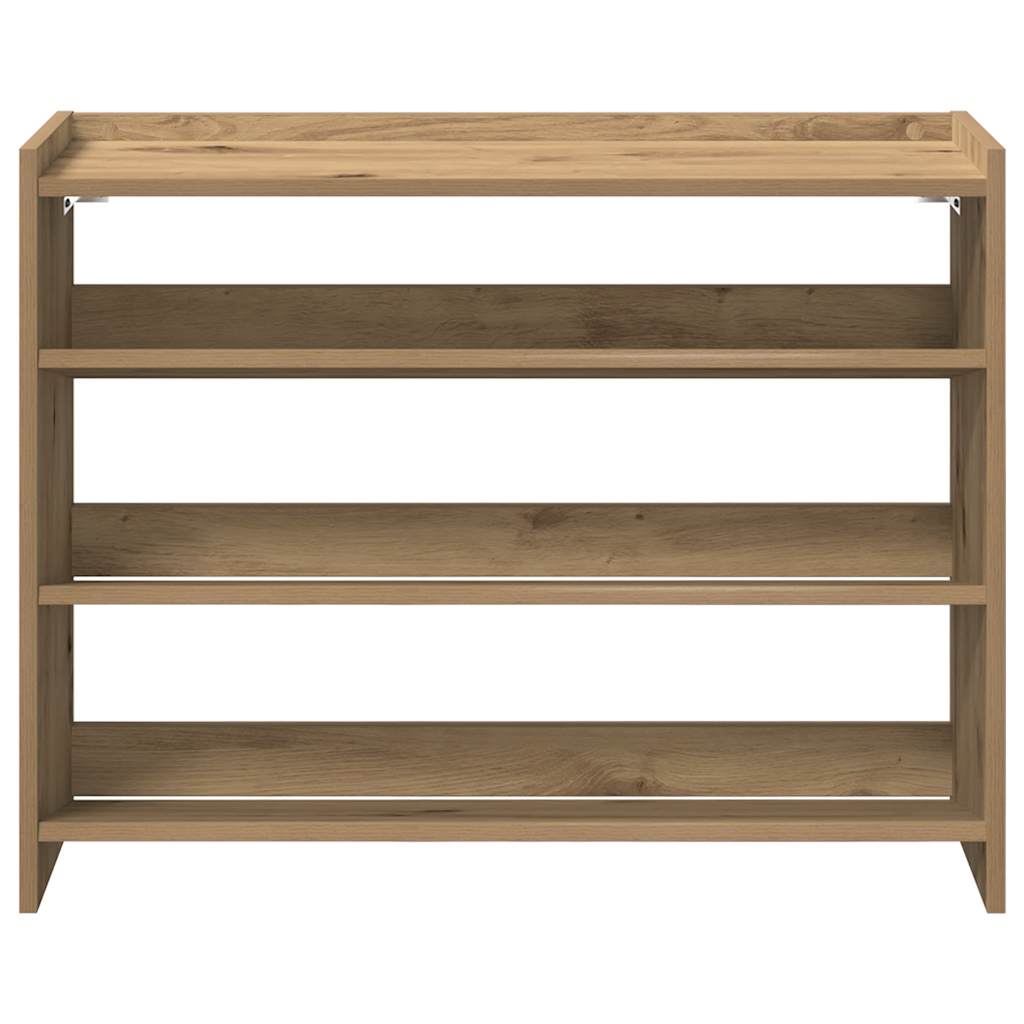 Shoe Rack Artisan Oak 80x25x62 cm Engineered Wood