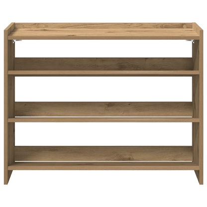 Shoe Rack Artisan Oak 80x25x62 cm Engineered Wood