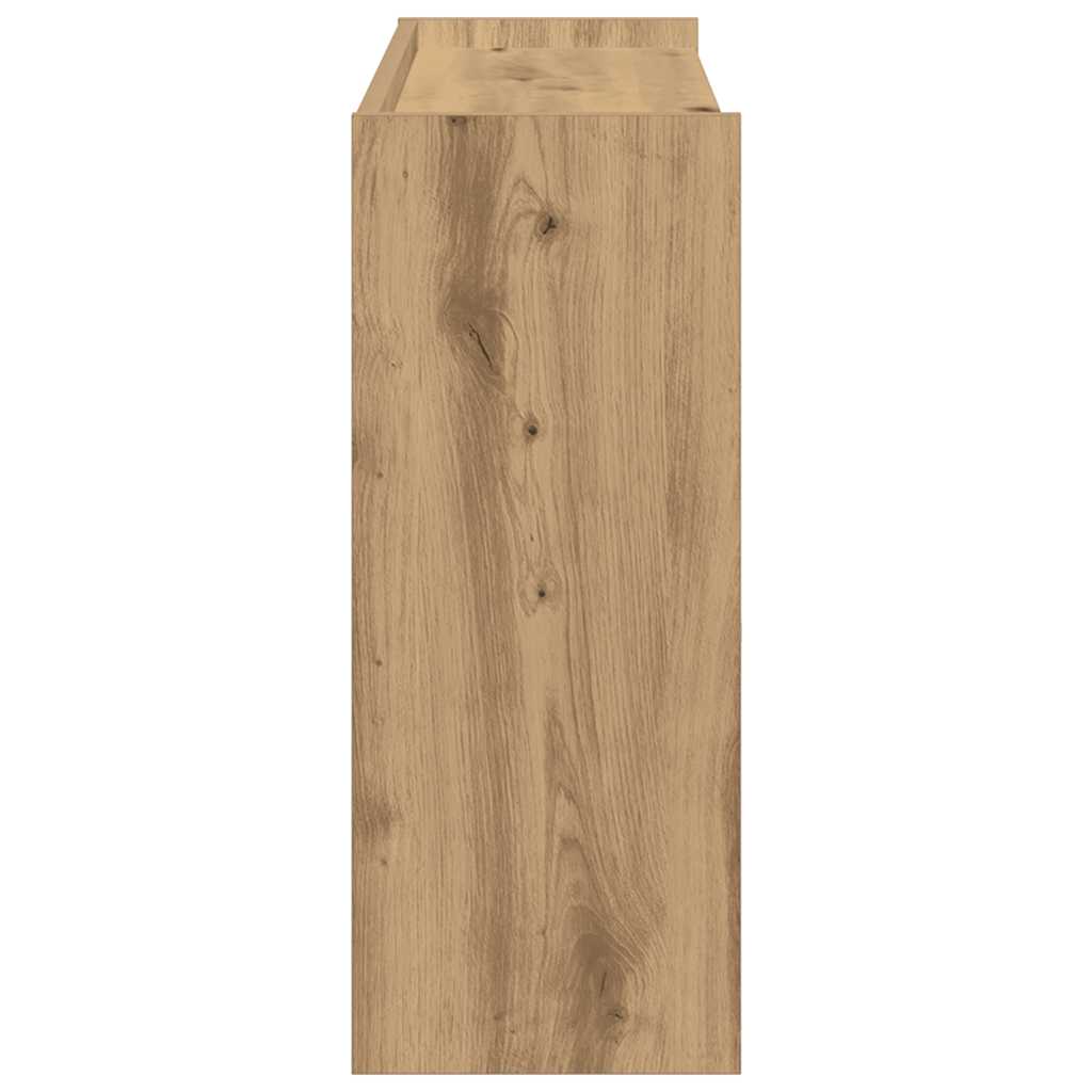 Shoe Rack Artisan Oak 80x25x62 cm Engineered Wood