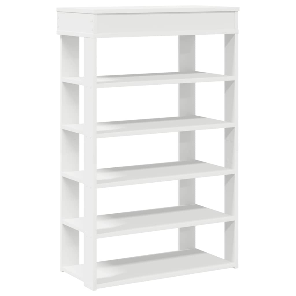 Shoe Rack White 60x30x98 cm Engineered Wood