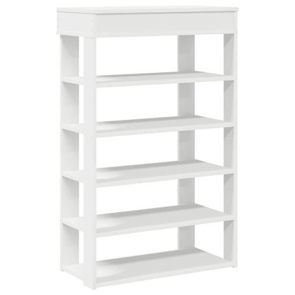 Shoe Rack White 60x30x98 cm Engineered Wood