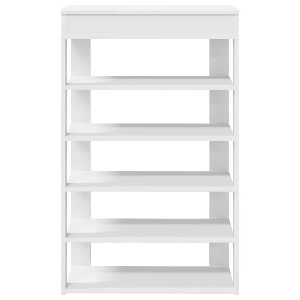 Shoe Rack White 60x30x98 cm Engineered Wood
