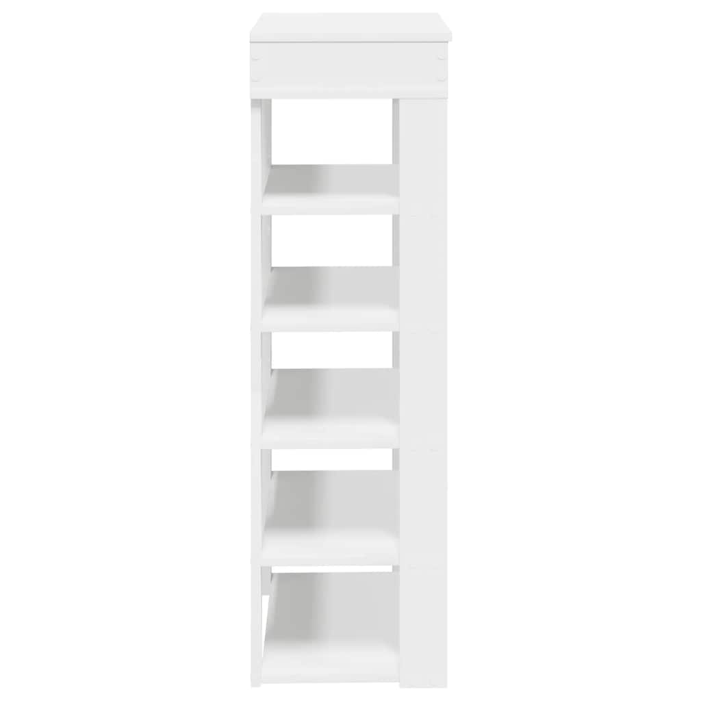 Shoe Rack White 60x30x98 cm Engineered Wood