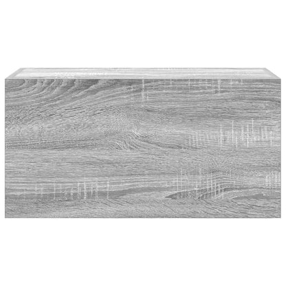 Bathroom Wall Cabinet Grey Sonoma 60x25x30 cm Engineered Wood