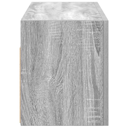 Bathroom Wall Cabinet Grey Sonoma 60x25x30 cm Engineered Wood