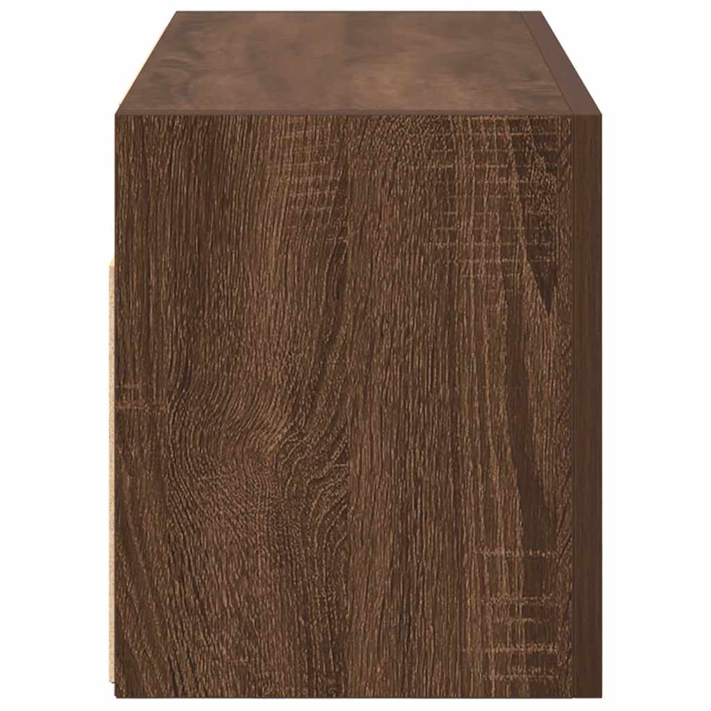 Bathroom Wall Cabinet Brown Oak 60x25x30 cm Engineered Wood