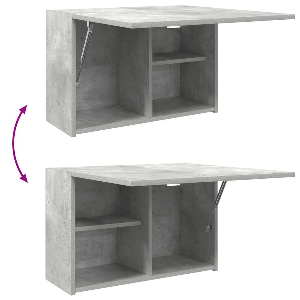 Bathroom Wall Cabinet Concrete Grey 60x25x40 cm Engineered Wood