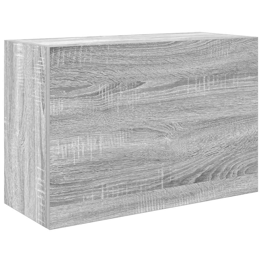 Bathroom Wall Cabinet Grey Sonoma 60x25x40 cm Engineered Wood