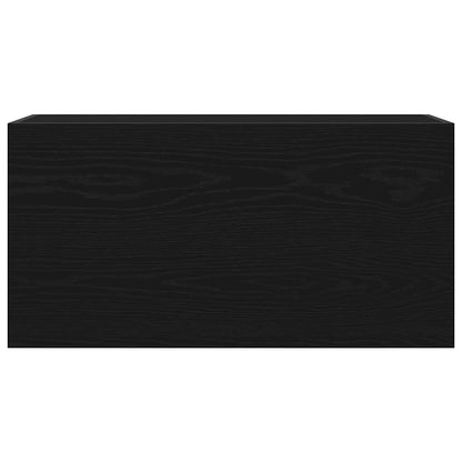 Bathroom Wall Cabinet Black 80x25x40 cm Engineered Wood