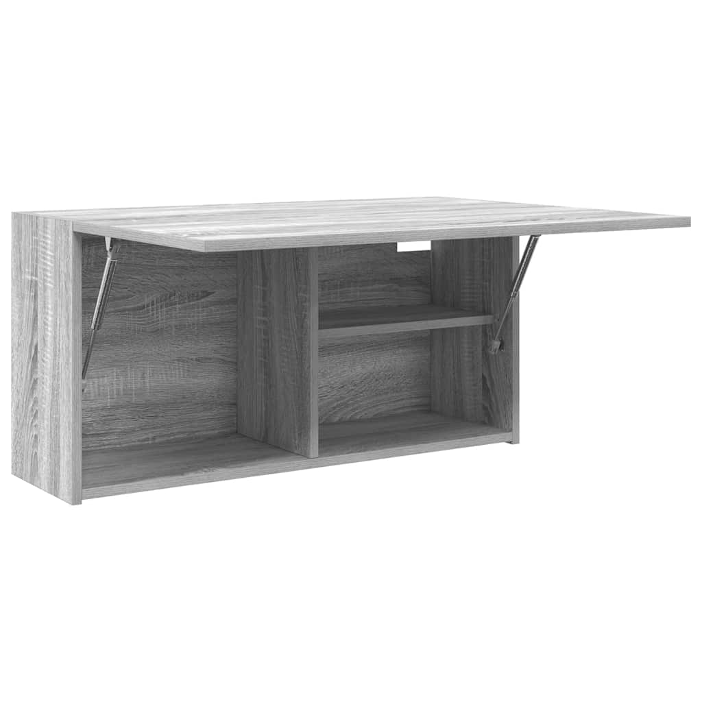 Bathroom Wall Cabinet Grey Sonoma 80x25x40 cm Engineered Wood