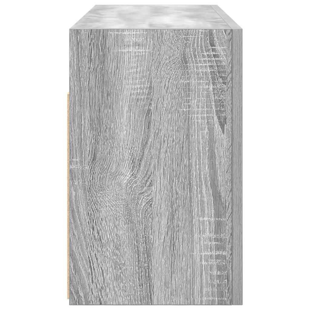 Bathroom Wall Cabinet Grey Sonoma 80x25x40 cm Engineered Wood