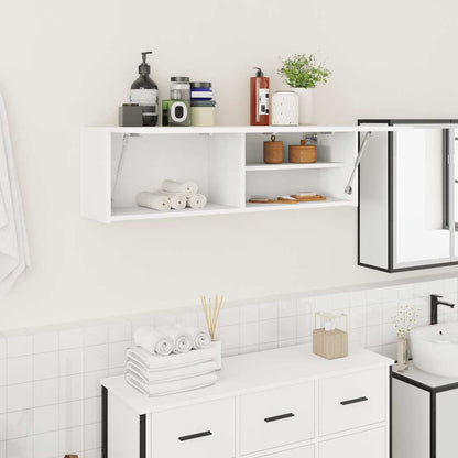 Bathroom Wall Cabinet White 100x25x30 cm Engineered Wood