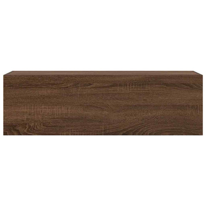 Bathroom Wall Cabinet Brown Oak 100x25x30 cm Engineered Wood