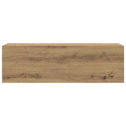 Bathroom Wall Cabinet Artisan Oak 100x25x30 cm Engineered Wood