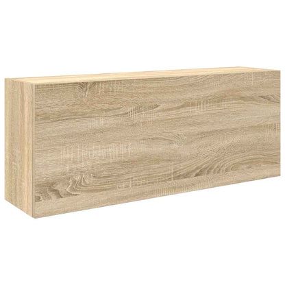 Bathroom Wall Cabinet Sonoma Oak 100x25x40 cm Engineered Wood